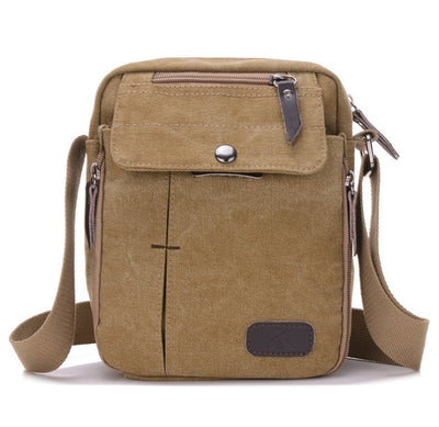 Men and women casual small Messenger bag Korean canvas bag shoulder bag men bag Outdoor men's multi-function bag